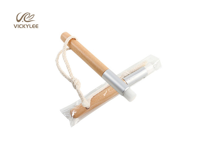 Wooden Color 12.8cm Facial Makeup Brushes For Nose