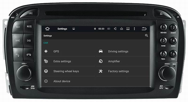 Ouchuangbo android 7.1 for Mercedes Benz SL R230 (2001-2004.6) Touch Screen Auto audio Player MP4 MP5 USB SD MP3