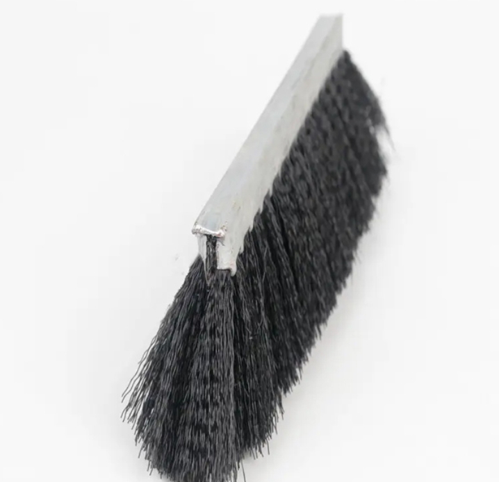 Customizable Strip Shape Nylon/Steel Wire Wrap Multiple Rows Brush Strips