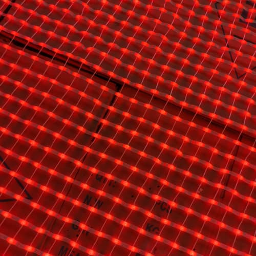 P15 Ultra-Thin Textile LED Soft Screen Outdoor Hoisting Magic Carpet Display Drone Flying Transparent Screen Digital Poster