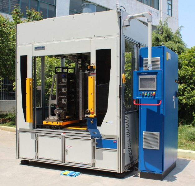 Horizontal Servo Hot Plate Welding Machine with 12-25 KVA Power and 55S/1PCS Production Beat for Precision Plastic Welding