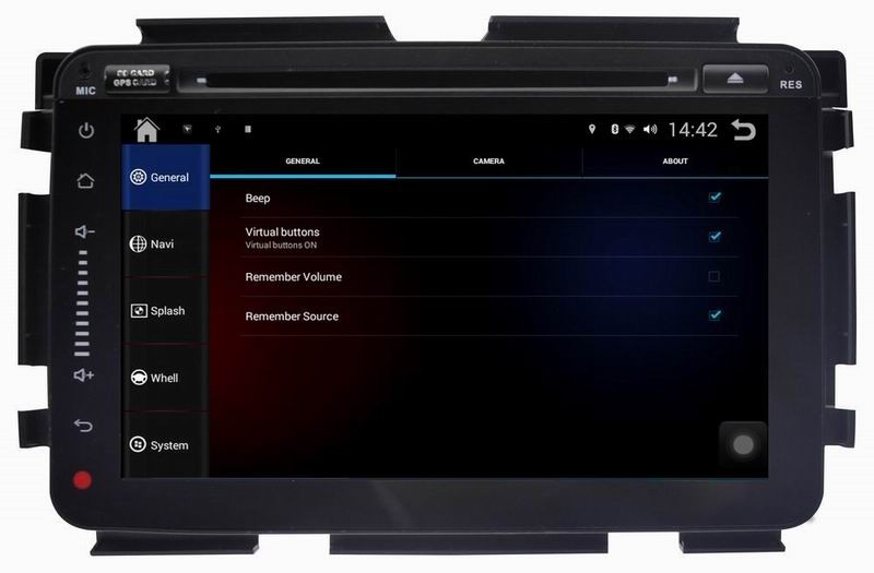 Ouchuangbo 8 inch for Honda Vezel with GPS Navigation Bluetooth SWC Radio mirror link