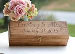 Dark Color Handmade Wooden Boxes , Customized Logo Large Wooden Lock Box