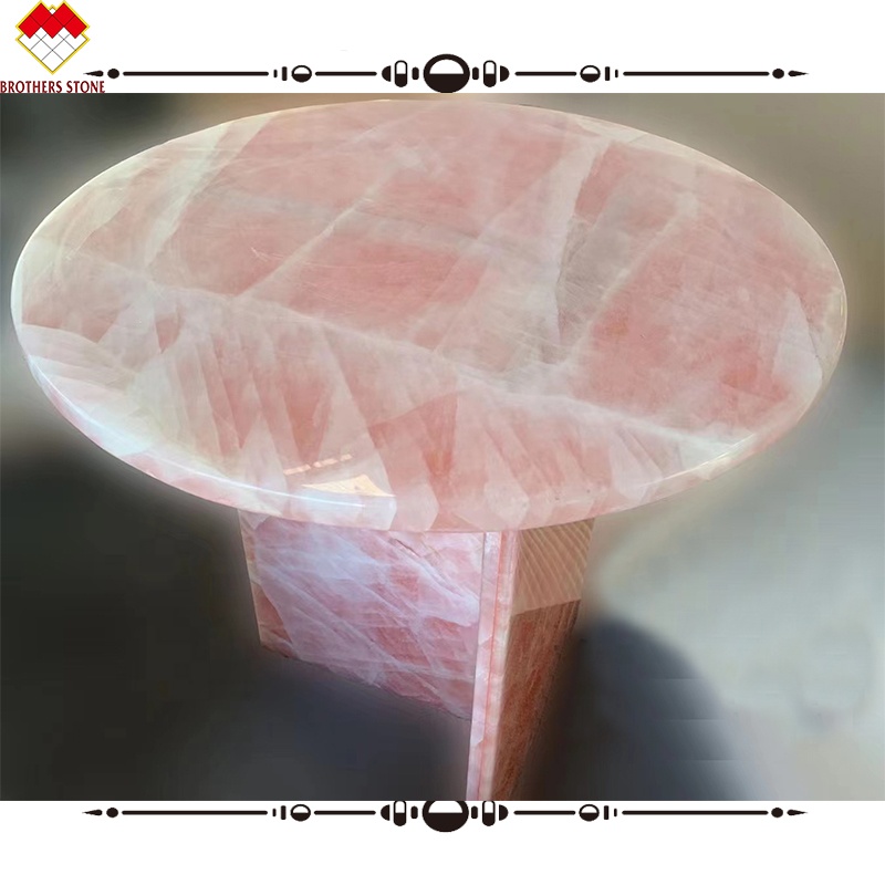 Big Slab Onyx Marble Stunning White Pink Onyx Stone for Wall Panel and Table Top