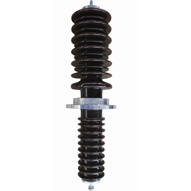 Porcelain 40.5KV Medium High Voltage Wall Insulator Oil Impregnated