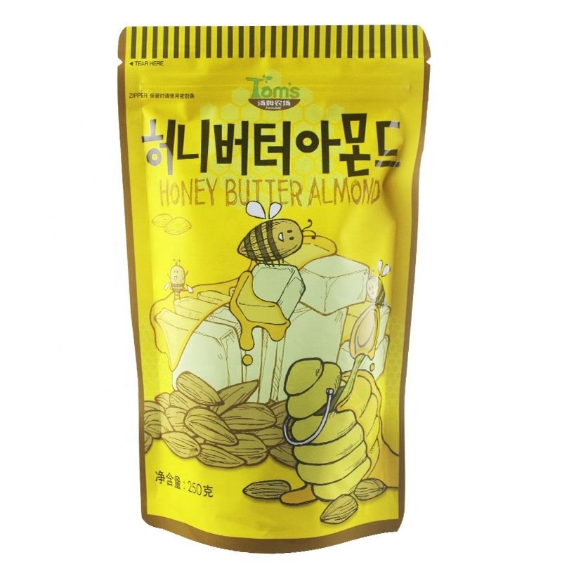 Custom printing aluminum sachet kids food packaging doypack pouches plastic k bag with window