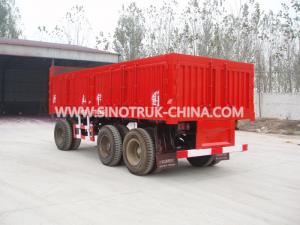 Quality Red Heavy Duty Semi Trailers / 25 Tons Van 3 Axle Trailer With 12.00R20 Triangle Tyre for sale