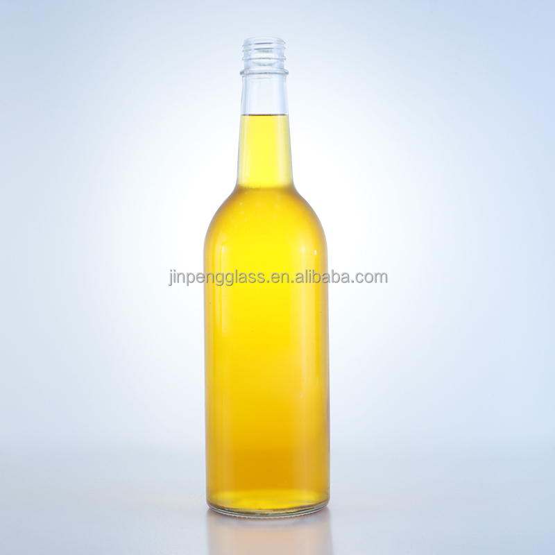 Extra Flint Luxury Design 1L Glass Bottle Perfect for Vodka Collar Material Glass