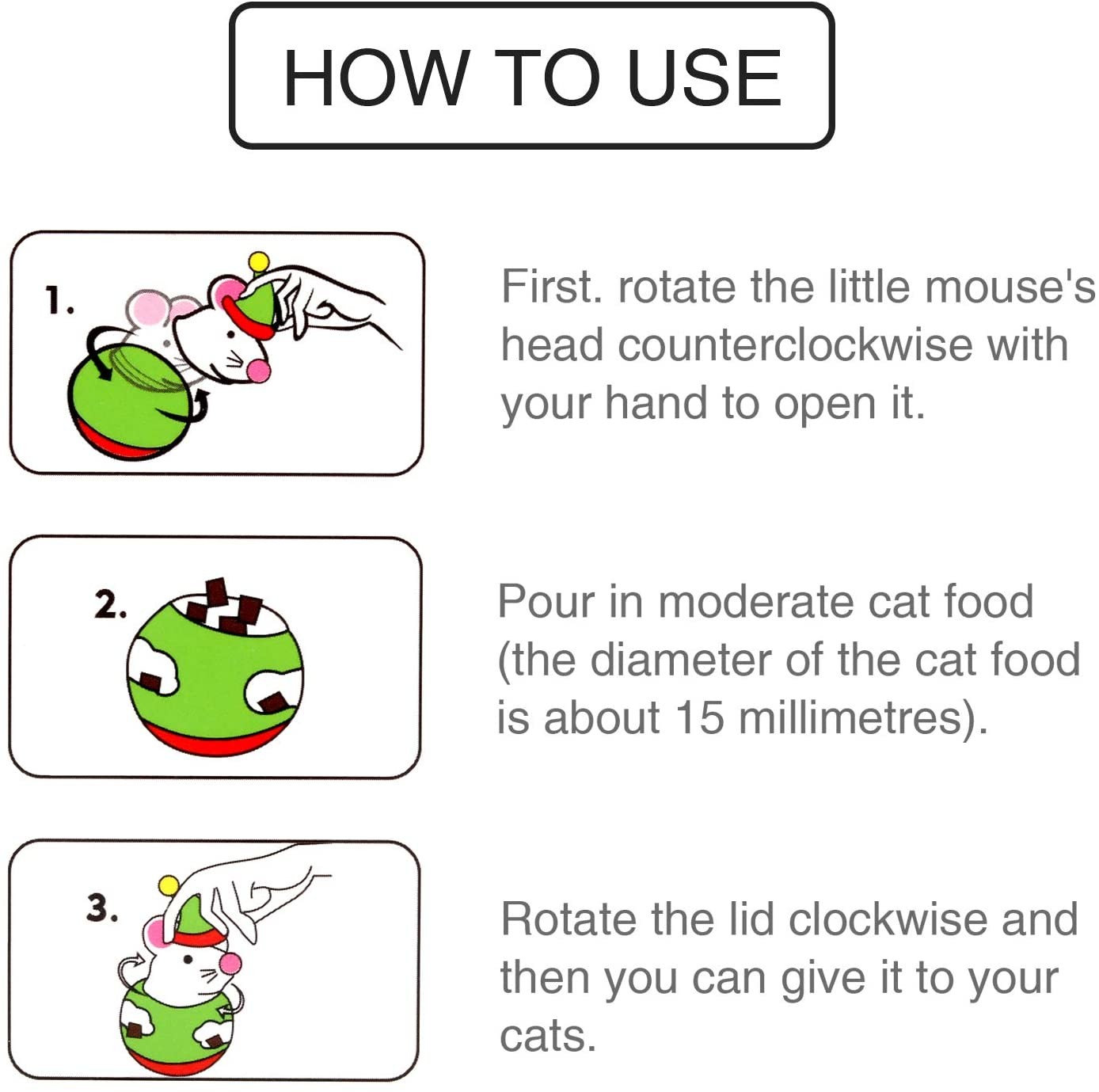 Cat Christmas Mouse Feeder Interactive Cat Toys Cat Puzzle Toy
