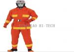 Flame Resistant Fire Protection Suit , Fire Fighting Protective Clothing