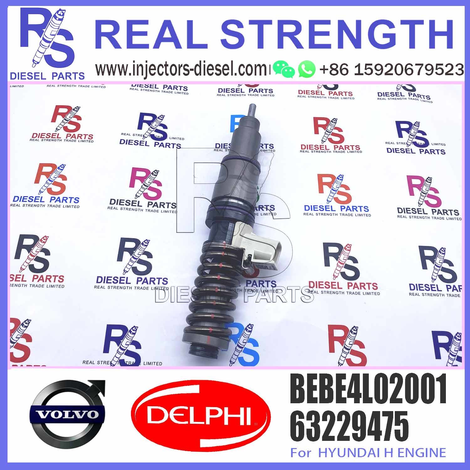 4 Pin Nozzle Assembly Diesel Electronic Unit Fuel Injector BEBE4L02001 For Engine
