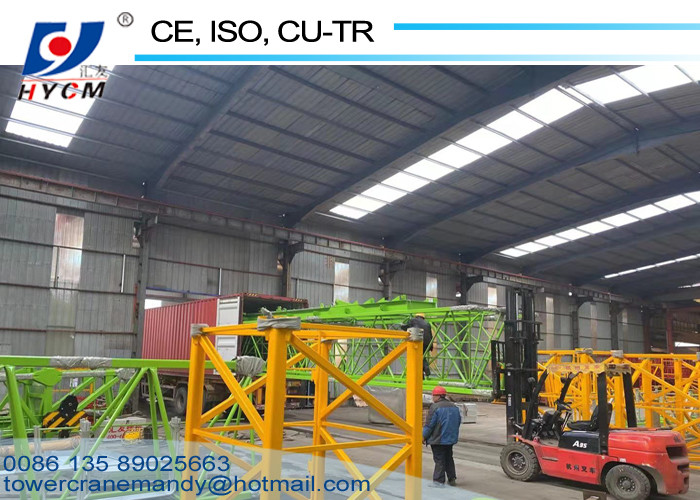11.7m Counter Jib Topless Types of Tower Crane 60m Lifting Jib Electric Tower Crane 380V/50Hz Undercarriage Tower Crane