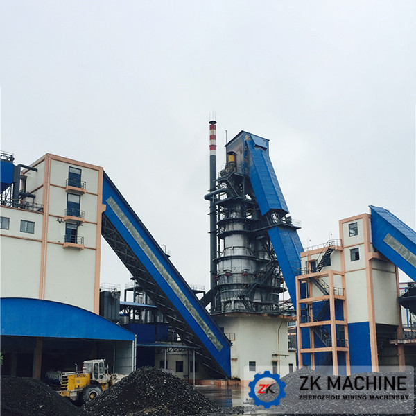 Space Saving Vertical Shaft Kiln Low Power Consumption Long Service Life