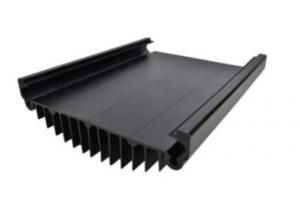 China Black Anodized Aluminum Extrusions For Electronics / Electrical Cover on sale