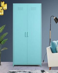 Quality 2 Door Metal Locker Storage Cabinet Knocked Down for sale
