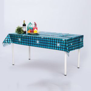Shiny Laser Disco Table Cloths Rectangular Disco Ball Tablecloth
