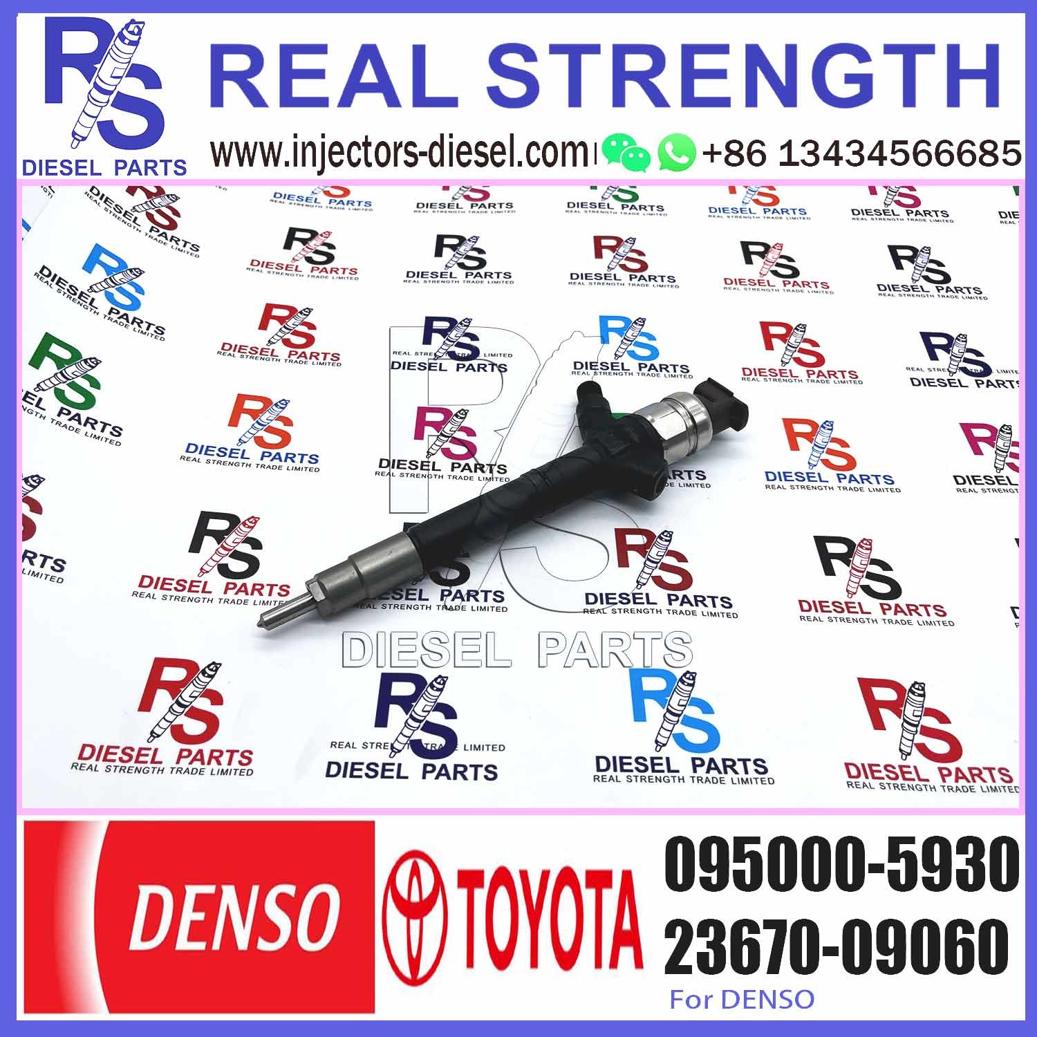 common rail injector 095000-5930 for toyota truck diesel pump injector 23670-09060 for toyota high pressure engine
