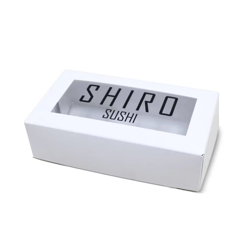 Folder Type Food Sushi Storage Cardboard Paper Packaging Boxes Eco Friendly
