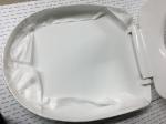 Lightweight Adjustable Hinges WC Seat Cover With Toilet Fixing Screws
