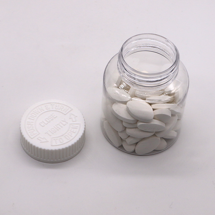 Child Proof Lids 180ML PET Bottle for Pill/Vitamin/Capsule Sealing Type SCREW CAP