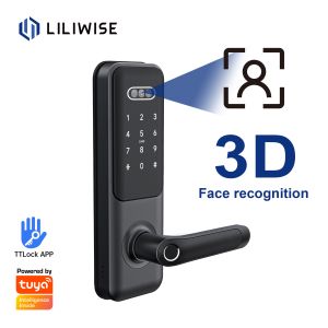 Quality Facial Recognition Smart Camera Door Lock For Hotel Airbnb for sale