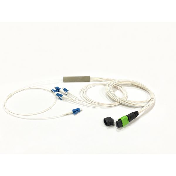 Factory price 1M ABS box type fiber optical MPO plc splitter 96core LSZH Multi-mode OM3 no connector