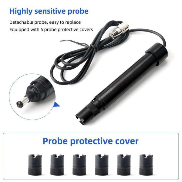 LCD Display Dissolved Oxygen Meter Temperature Water DO Tester for Aquaculture Analysis