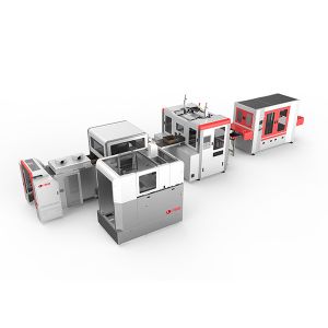 Buy cheap Intelligent High Speed Cardboard Box Making Machine With double-head forming from wholesalers