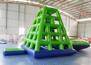 Quality Aqua Sports Inflatable Water Tower Floating Water Climbing Slide For Sea for sale
