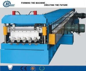 China 0.8-1.2mm 30KW Color Steel Metal Roll Forming Machine Floor Decking Tile Machine on sale