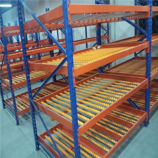 Cold Chain Gravity Carton Flow Shelving Anti Condensation With Cold Resistant Rollers