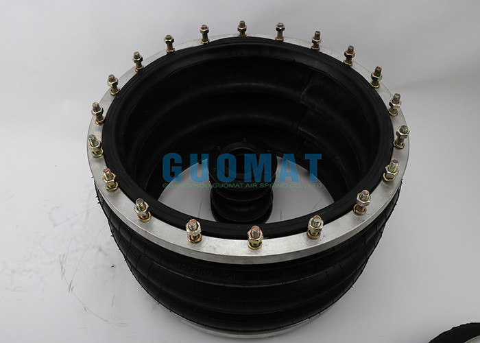 Flange Connection Air Suspension Spring 3H480312 Triple Convoluted Rubber Air Bellows