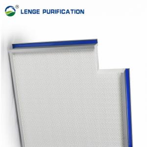 Quality H13 Cleanroom HEPA Filter 99.95% Aluminum Glass Fibre With Top Gel Seals for sale