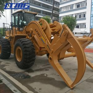 Quality LTMG 10 Ton Farm Tractor Loader Grapple , Atv Wood Grapple Hydraulic Log Loader With Trailer for sale