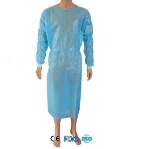 Quality Blue Light Breathable Sms Disposable Hospital Gowns for sale