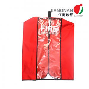 Quality Mildew Resistant Velcro Straps Fire Extinguisher Cover With Window for sale