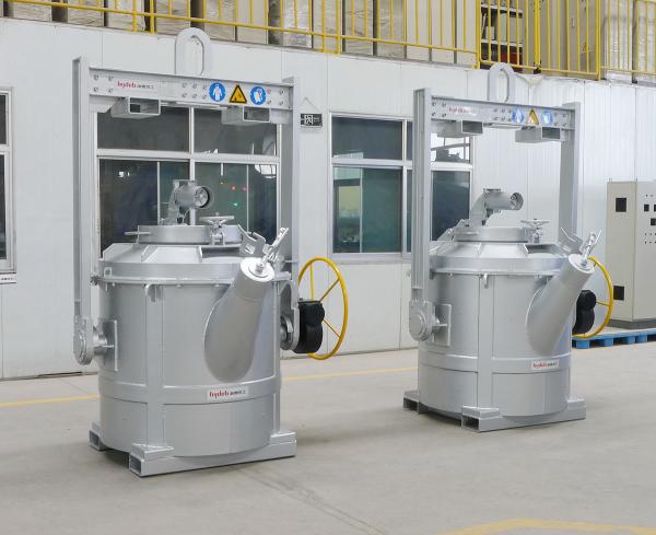 Tilting Device Molten Aluminum Transfer Ladles Castable From Allied Minerals