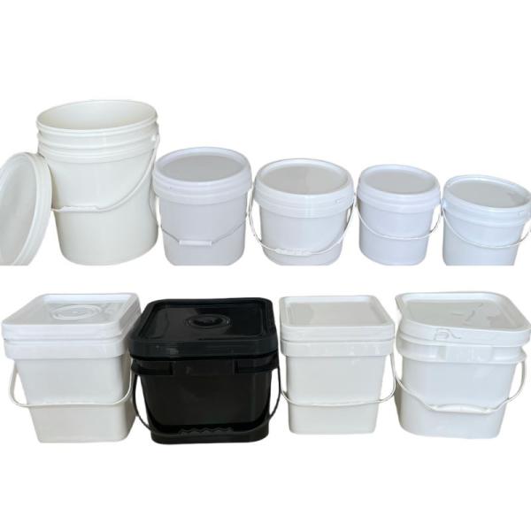 Custom 1L-25L Logistics Packaging Plastic Bucket Durable Polypropylene for Packaging