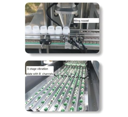 Pill Capsule Counting And Packaging Machine , Tablet Bottle Packing Machine