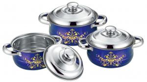 Quality Food Grade Stainless Steel Cookware Sets 16cm To 20cm Sauce Pot 0.5mm Thickness for sale