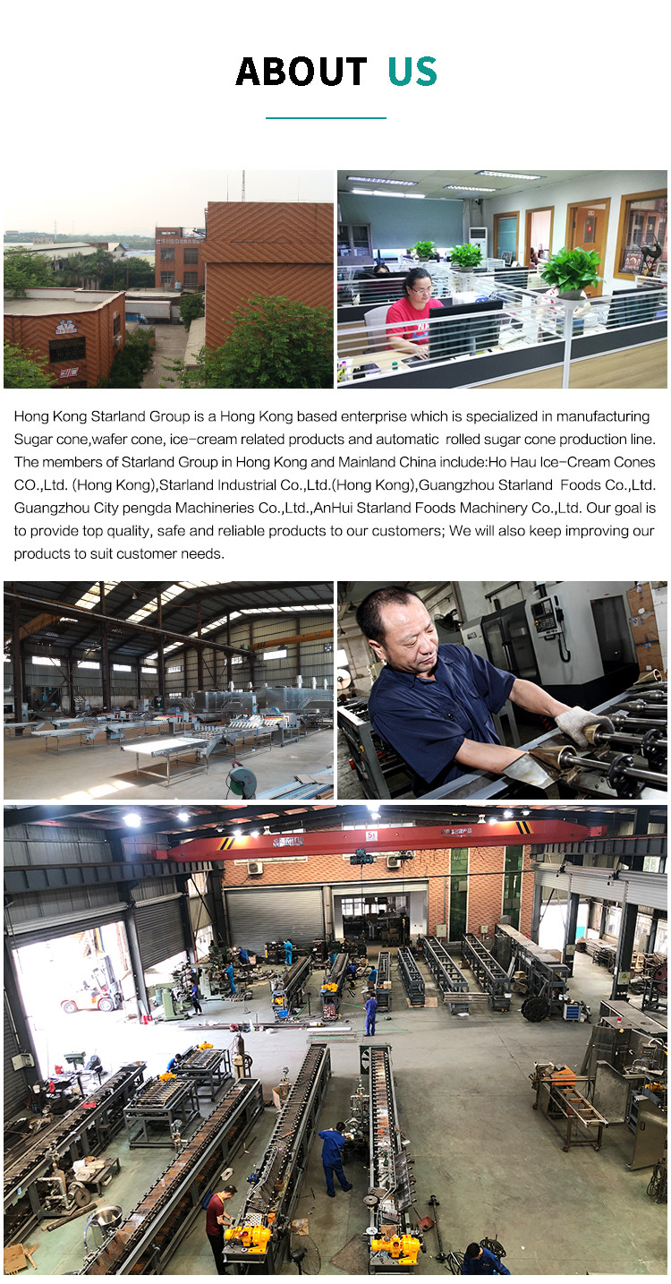 Multi-Function Automatic wafer cone making Machine 28 Mold 2 Cavities With CE