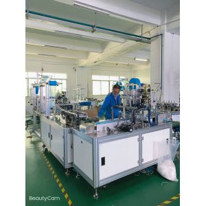 Quality PLC Control Surgical Face Mask Machine / Pollution Mask Making Machine for sale