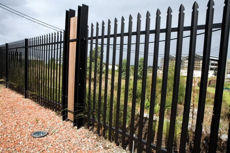Rustproof D Section Palisade Fencing , 8ft High Steel Palisade Gates
