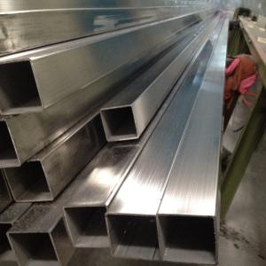 China ASTM A554 Hairline Finish Stainless Steel Square Pipe Tube for Handrail and Food Grade 304 316L 400# 600# 800# Polished on sale