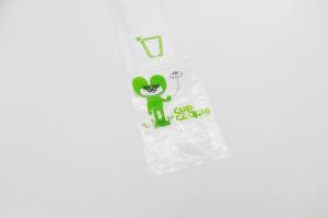Quality CMYK Biodegradable Plastic Bags For Cups Holder Drinks Coffee Beverage Carrier Bag for sale