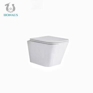 Quality Wall Hung Toilet Using For Concealed Cistern  Ceramic Hung Bathroom Bowl With Seat Cover for sale