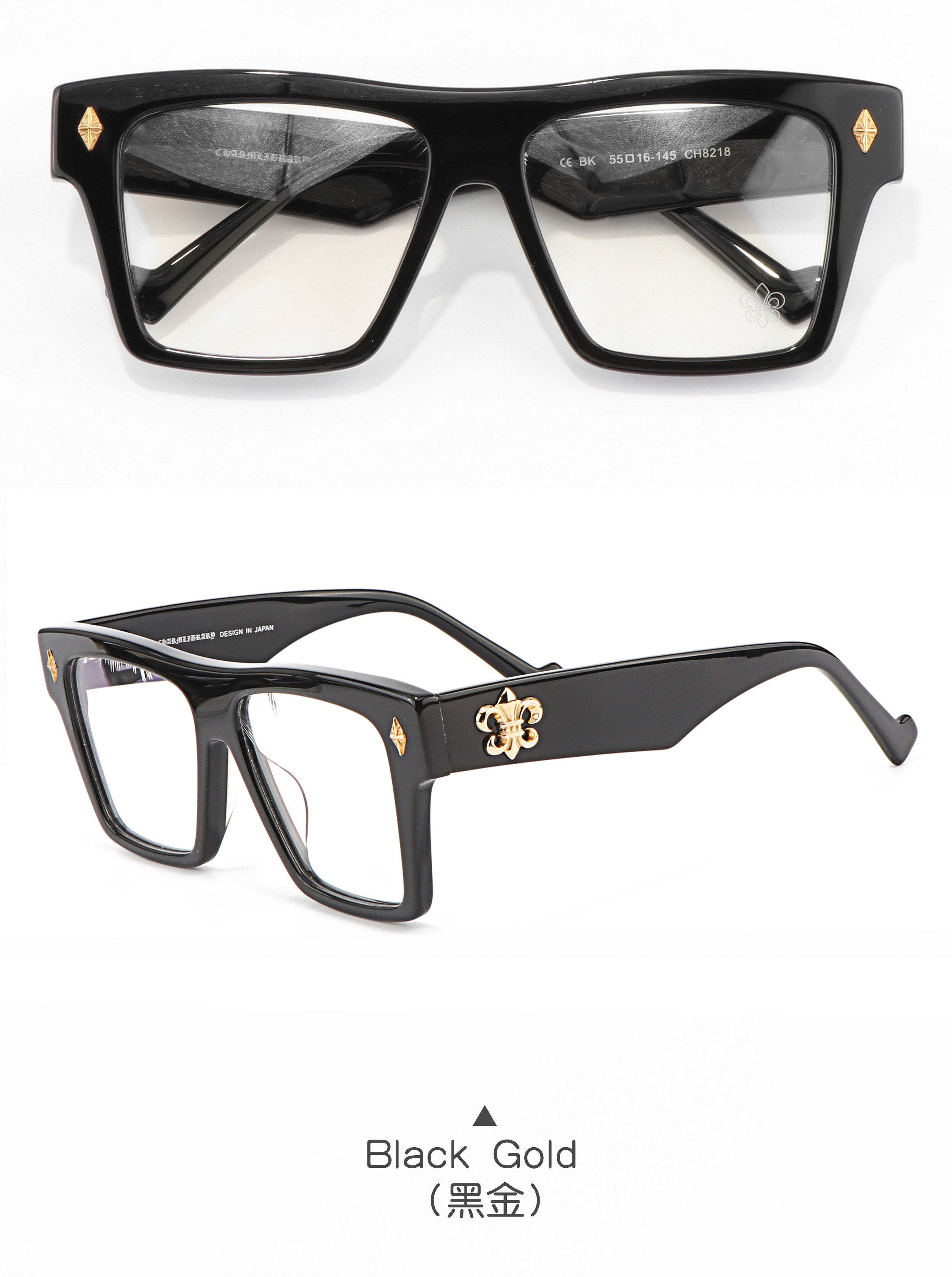Cool Handsome Thick Black White Transparent Full Rim Durable Optical Prescription Presbyopia Glasses Eyeglasses Frames for Men