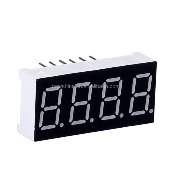 Compact LED 4 Digit 7 Segment Display with 0.36 Inch Digit Size Designed for Electronic Instruments and Digital Readouts