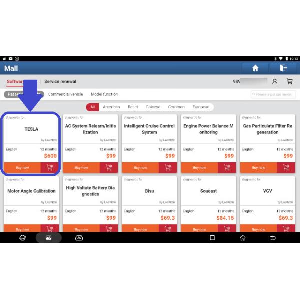  LAUNCH TESLA Software License