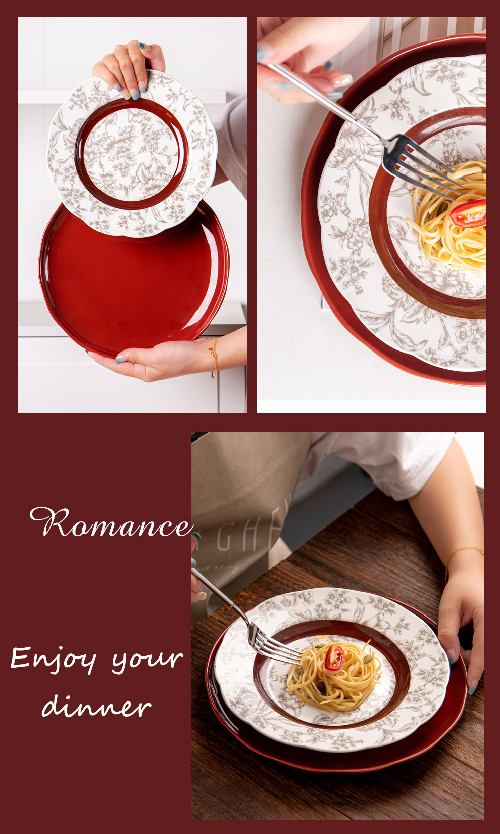 Wedding Occasion Elegant Porcelain Tableware Set For 12 People Sustainable And Durable